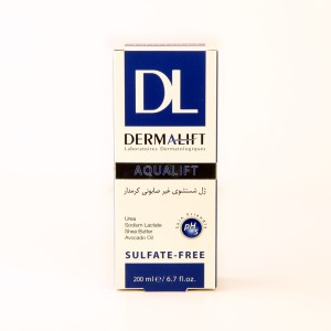 ژل شستشوی غیرصابونی کرمدار درمالیفت AQUALIFT – فاقد سولفات، مناسب پوست خشک و دهیدراته