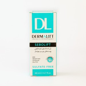 ژل شستشوی غیرصابونی درمالیفت SEBOLIFT – فاقد سولفات، مناسب پوست چرب و جوش‌دار