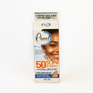 کرم ضدآفتاب رنگی پیکسل Pixxel SPF50 + Hyaluronic – رنگ Golden Beige (شماره 3) مخصوص پوست چرب و آکنه‌ای