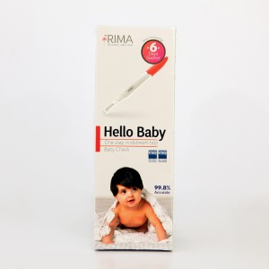 تست بارداری ریمـا مدل Hello Baby – تشخیص سریع تا ۶ روز زودتر