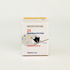 نوار تست قند خون Bionime مدل Rightest GS300 – بسته ۲۵ عددی