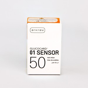 نوار تست قند خون Arkray Glucocard 01 Sensor – بسته ۵۰ عددی