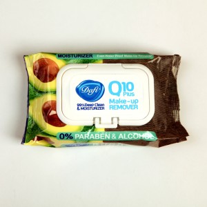 دستمال مرطوب آرایش پاک‌کن دافی مدل Q10 Plus آووکادو بدون پارابن و الکل