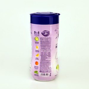 دستمال مرطوب پاک‌کننده آرایش دافی Dafi مدل 5in1 با عصاره‌های گیاهی – بسته قوطی‌ای