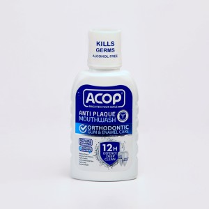 دهان‌شویه آکوپ ACOP مدل Anti Plaque Orthodontic – مراقبت ارتودنسی و مینای دندان – بدون الکل