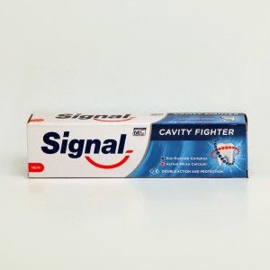 خمیردندان سیگنال Signal مدل Cavity Fighter – محافظت دوگانه و ضد پوسیدگی – حجم 100 میلی‌لیتر