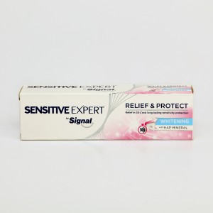خمیر دندان سیگنال مدل Sensitive Expert Relief & Protect سفیدکننده