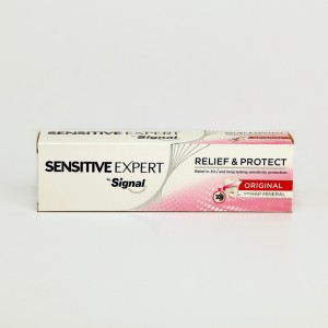 خمیر دندان سیگنال مدل Sensitive Expert Relief & Protect اورجینال