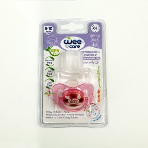 پستانک ارتودنسی وی‌کر Wee Care Orthodontic Pacifier مدل Butterfly (۶ تا ۱۲ ماه)
