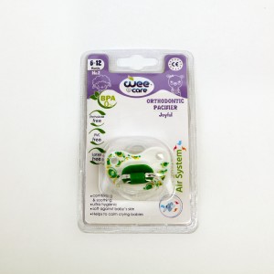 پستانک ارتودنسی وی‌کر Wee Care Orthodontic Pacifier مدل Joyful (۶ تا ۱۲ ماه) – رنگ سبز
