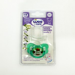 پستانک ارتودنتیک وی‌کر (Wee Care) مدل Butterfly با درپوش بهداشتی – سایز 2 مناسب 6 تا 12 ماه