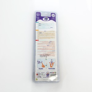 قاشق غذای خوری فشاری سیلیکونی وی‌کر (Wee Care) مدل 2in1 – ظرفیت 90 میلی‌لیتر – مناسب 6 ماه به بالا