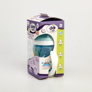 لیوان انتقالی کودک وی‌کر (Wee Care) سری Latch ظرفیت 180 میلی‌لیتر – مناسب 4 ماه به بالا – دسته‌دار – ضدنشت و ضدکولیک