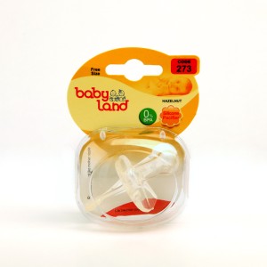 پستانک سیلیکونی بی‌بی‌لند (Baby Land) مدل Hazelnut کد 273 – Free Size – BPA Free