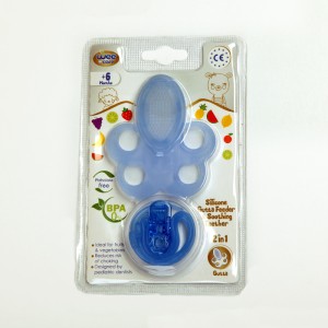 دندونی و فیدر میوه سیلیکونی وی‌کر Wee Care مدل Gutta – مناسب +6 ماه (۲ در ۱)