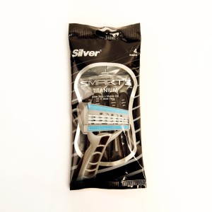 تیغ اصلاح سیلور مدل Smart 3 Titanium – بسته ۴ عددی