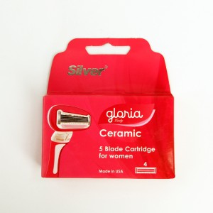 کارتریج تیغ اصلاح زنانه گلوریا لیدی مدل Ceramic – بسته ۴ عددی