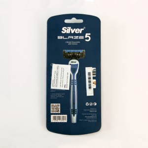 تیغ اصلاح سیلور مدل Blaze 5 – پنج‌تیغه با تریمر (تک عددی)