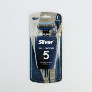 تیغ اصلاح سیلور مدل Blaze 5 – پنج‌تیغه با تریمر (تک عددی)