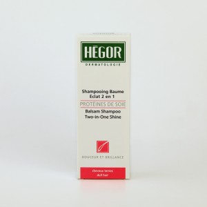 شامپو بام دوکاره هگور با پروتئین ابریشم – مناسب موهای کدر و بی‌درخشندگی