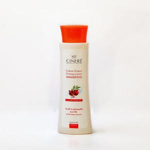 شامپو تثبیت‌کننده رنگ مو سینره (Cinere) حاوی عصاره انار – مناسب موهای رنگ‌شده – 250 میل