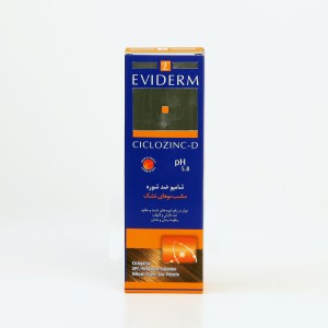 شامپو ضدشوره اویدرم مدل CICLOZINC-D مخصوص موهای خشک – تنظیم pH و رطوبت‌رسانی