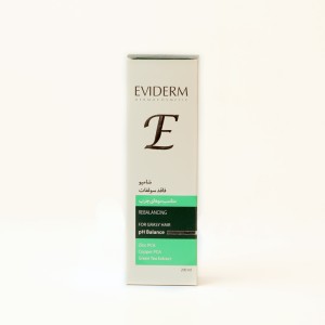 شامپو فاقد سولفات تنظیم‌کننده چربی اویدرم مناسب موهای چرب (Eviderm Rebalancing Sulfate-Free Shampoo for Oily Hair)
