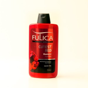 شامپو فولیکا Cutest Red مخصوص موهای قرمز، شرابی و مسی (Fulica Cutest Red Shampoo – Color Boost Technology)