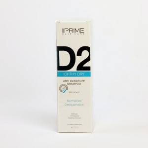 شامپو ضد شوره پوست سر خشک پریم مدل D2 Ichthy Dry حجم 250 میل