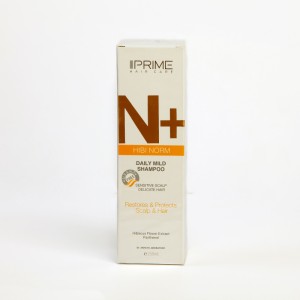 شامپو روزانه ملایم پرایم N+ مدل Hibi Norm مخصوص پوست سر حساس و موهای نازک – 250 میل
