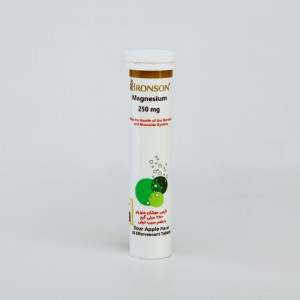 قرص جوشان منیزیم 250 برانسون (Bronson) – طعم سیب ترش