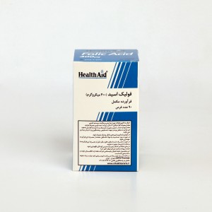 قرص فولیک اسید هلث اید ۴۰۰ میکروگرم – کمک به خون‌سازی و سلامت بارداری (۹۰ عددی)