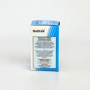قرص زیرزبانی ویتامین B12 هلث اید ۱۰۰۰ میکروگرم – انرژی‌زا و ضد کم‌خونی (۵۰ عددی)