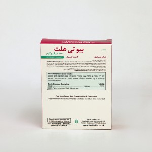 کپسول بیوتی‌هلث هلث اید ۱۰۰۰ میکروگرم – تقویت‌کننده پوست، مو و ناخن (۳۰ عددی)