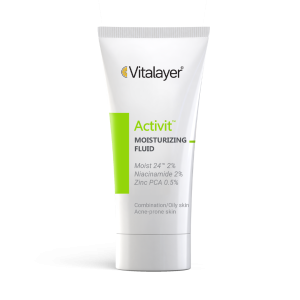 فلوئید آبرسان و مرطوب کننده پوست چرب Vitalayer Activit | حاوی نیاسینامید و Zinc PCA