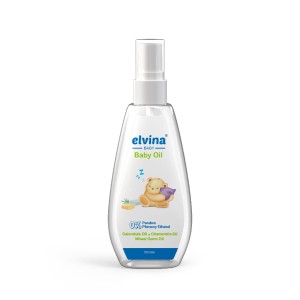 روغن صورت و بدن کودک الوینا Elvina Baby Face & Body Oil | نرم کردن و حفظ رطوبت پوست کودک