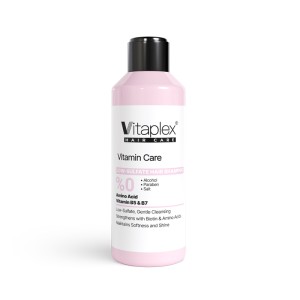 شامپو فری سولفات مناسب موهای کراتینه شده ویتاپلکس Vitaplex Sulfate Free Shampoo For Keratin Treated Hair | پاکسازی ملایم موهای کراتینه شده بدون سولفات