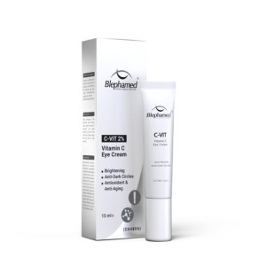 کرم دور چشم ویتامین C %2 بلفامد Blephamed Vitamin C Eye Cream %2 | کمک به روشن‌تر شدن و افزایش شادابی پوست دور چشم