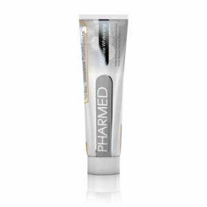 خمیردندان سفید کننده دندان‌های حساس فارمد Pharmed Sensitive Whitening Toothpaste | کمک به کاهش حساسیت و حفظ سفیدی دندان‌ها