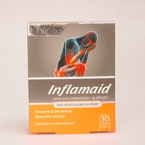 کپسول اینفلامید نوتراکس Nutrax Inflamaid | مکمل گیاهی ضد التهاب، کاهش درد مفاصل و عضلات