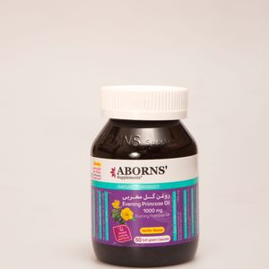 سافت ژل روغن گل مغربی 1000 میلی‌گرم ابورنز Aborns Evening Primrose Oil 1000mg | مکمل سلامت بانوان و پوست