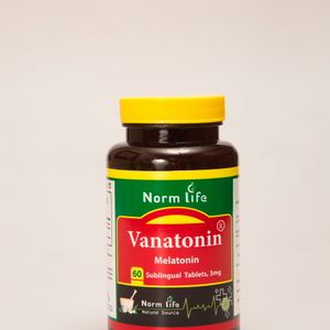 قرص زیرزبانی واناتونین ۳ میلی‌گرم نورم لایف Norm Life Vanatonin Melatonin 3mg | مکمل تنظیم خواب و بی‌خوابی