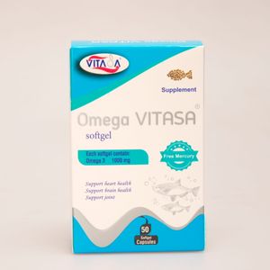 سافت ژل امگا ۳ ویتاسا Omega VITASA 1000mg | مکمل روغن ماهی برای سلامت قلب، مغز و مفاصل