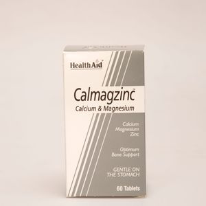 قرص کالماگزینک هلث اید | مکمل کلسیم، منیزیم و زینک HealthAid Calmagzinc 60 Tablets