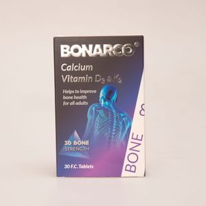 قرص بنارکو بون | Bonarco Bone Calcium + Vitamin D3 & K2 برای سلامت استخوان