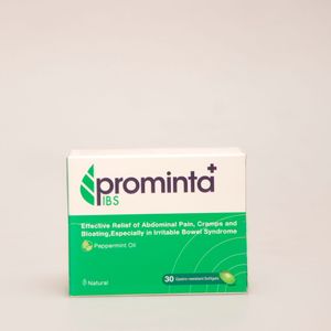 سافت ژل Prominta IBS | تسکین علائم سندرم روده تحریک‌پذیر (IBS) با روغن نعناع فلفلی