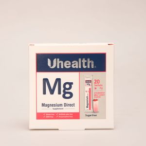 ساشه منیزیم دایرکت Uhealth Mg | مکمل منیزیم بدون شکر برای عضلات و اعصاب