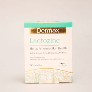  کپسول لاکتوزینک درمکس | مکمل تخصصی پوست و آکنه Dermax Lactozinc