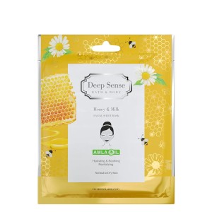 ماسک ورقه‌ای شیر و عسل دیپ سنس Deep Sense Sheet Mask | آبرسانی، طراوت‌بخشی و افزایش لطافت پوست