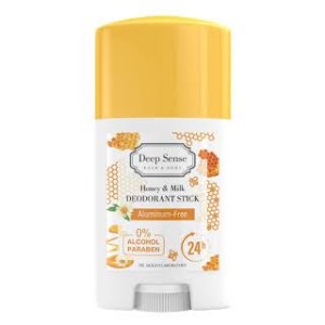 استیک خوشبو کننده بدن (دئودورانت) شیر و عسل دیپ سنس Deep Sense Deodorant Stick | کاهش بوی نامطبوع بدن و ایجاد حس خوشبویی طولانی‌تر